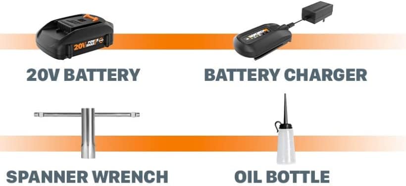 Cordless chainsaw (battery and charger included)
